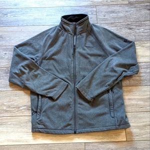 Craghoppers gray grey fleece zip up men's size large great used condition